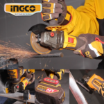 ESMERIL 1080W 4.1/2" + 01 BATERÍA 2.5Ah + 01 CARGADOR + ACCESORIOS - #CAGLI4108112 - Imagen 2