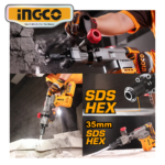 ROTOMARTILLO 20V 16J SDS HEX + 2 BAT 5.0AH + CARG 4.0AH + ACCESORIOS - #CDBLI203582 - Imagen 2