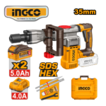 ROTOMARTILLO 20V 16J SDS HEX + 2 BAT 5.0AH + CARG 4.0AH + ACCESORIOS - #CDBLI203582