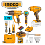 SET PISTOLA DE CALOR 2000 W + PISTOLA DE CALOR 20V + ACCESORIOS - #COSLI250801