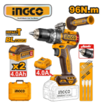 TALADRO PERCUTOR 96NM + 2 BATERÍAS 4.0AH + CARGADOR 4.0AH + ACCESORIOS - #CIDLI209686