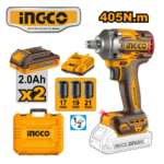 ATORNILLADOR DE IMPACTO 405NM 1/2" + 2 BAT 2.0AH + CARGADOR + MALETIN - #CIWLI2045